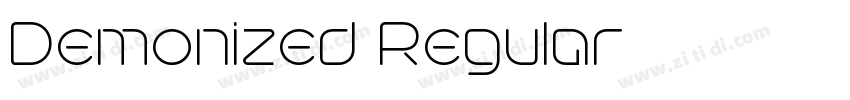 Demonized Regular字体转换 Demonized Regular字体转换